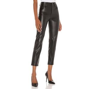 BlankNYC Need You‎ Tonight Pants Black Faux Leather Straight High Rise Crop 29